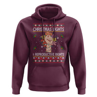 Funny Feminist Lights And Reproductive Rights Hoodie Ugly Christmas Gift - Wonder Print Shop