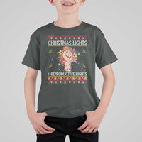 Funny Feminist Lights And Reproductive Rights T Shirt For Kid Ugly Christmas Gift - Wonder Print Shop