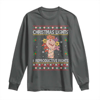 Funny Feminist Lights And Reproductive Rights Long Sleeve Shirt Ugly Christmas Gift - Wonder Print Shop
