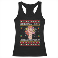 Funny Feminist Lights And Reproductive Rights Racerback Tank Top Ugly Christmas Gift - Wonder Print Shop