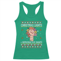 Funny Feminist Lights And Reproductive Rights Racerback Tank Top Ugly Christmas Gift - Wonder Print Shop