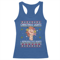 Funny Feminist Lights And Reproductive Rights Racerback Tank Top Ugly Christmas Gift - Wonder Print Shop