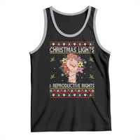 Funny Feminist Lights And Reproductive Rights Tank Top Ugly Christmas Gift - Wonder Print Shop