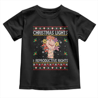 Funny Feminist Lights And Reproductive Rights Toddler T Shirt Ugly Christmas Gift - Wonder Print Shop