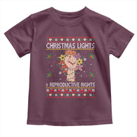 Funny Feminist Lights And Reproductive Rights Toddler T Shirt Ugly Christmas Gift - Wonder Print Shop