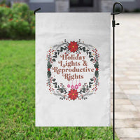 Holiday Lights And Reproductive Rights Garden Flag Funny Feminist Christmas Gift - Wonder Print Shop