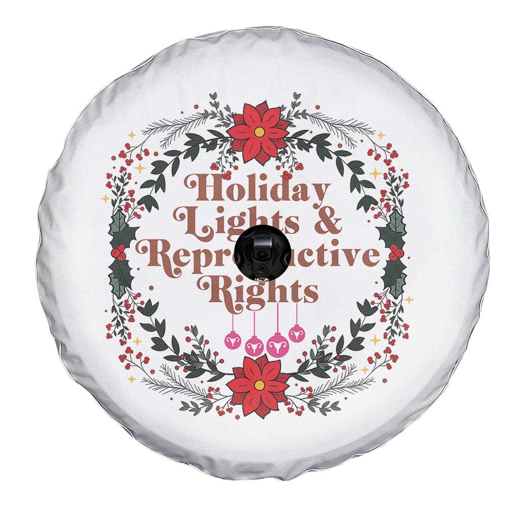 Holiday Lights And Reproductive Rights Spare Tire Cover Funny Feminist Christmas Gift - Wonder Print Shop
