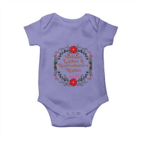 Holiday Lights And Reproductive Rights Baby Onesie Funny Feminist Christmas Gift - Wonder Print Shop
