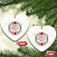 Holiday Lights And Reproductive Rights Ceramic Ornament Funny Feminist Christmas Gift - Wonder Print Shop