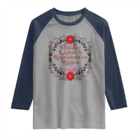 Holiday Lights And Reproductive Rights Raglan Shirt Funny Feminist Christmas Gift - Wonder Print Shop