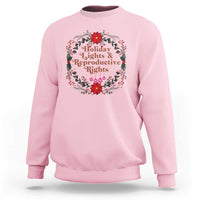Holiday Lights And Reproductive Rights Sweatshirt Funny Feminist Christmas Gift - Wonder Print Shop
