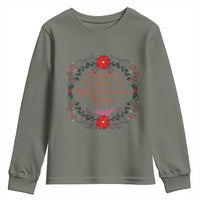 Holiday Lights And Reproductive Rights Youth Sweatshirt Funny Feminist Christmas Gift - Wonder Print Shop