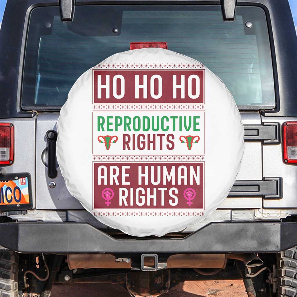 Funny Christmas Feminist Gift Spare Tire Cover Reproductive Rights Are Human Rights - Wonder Print Shop