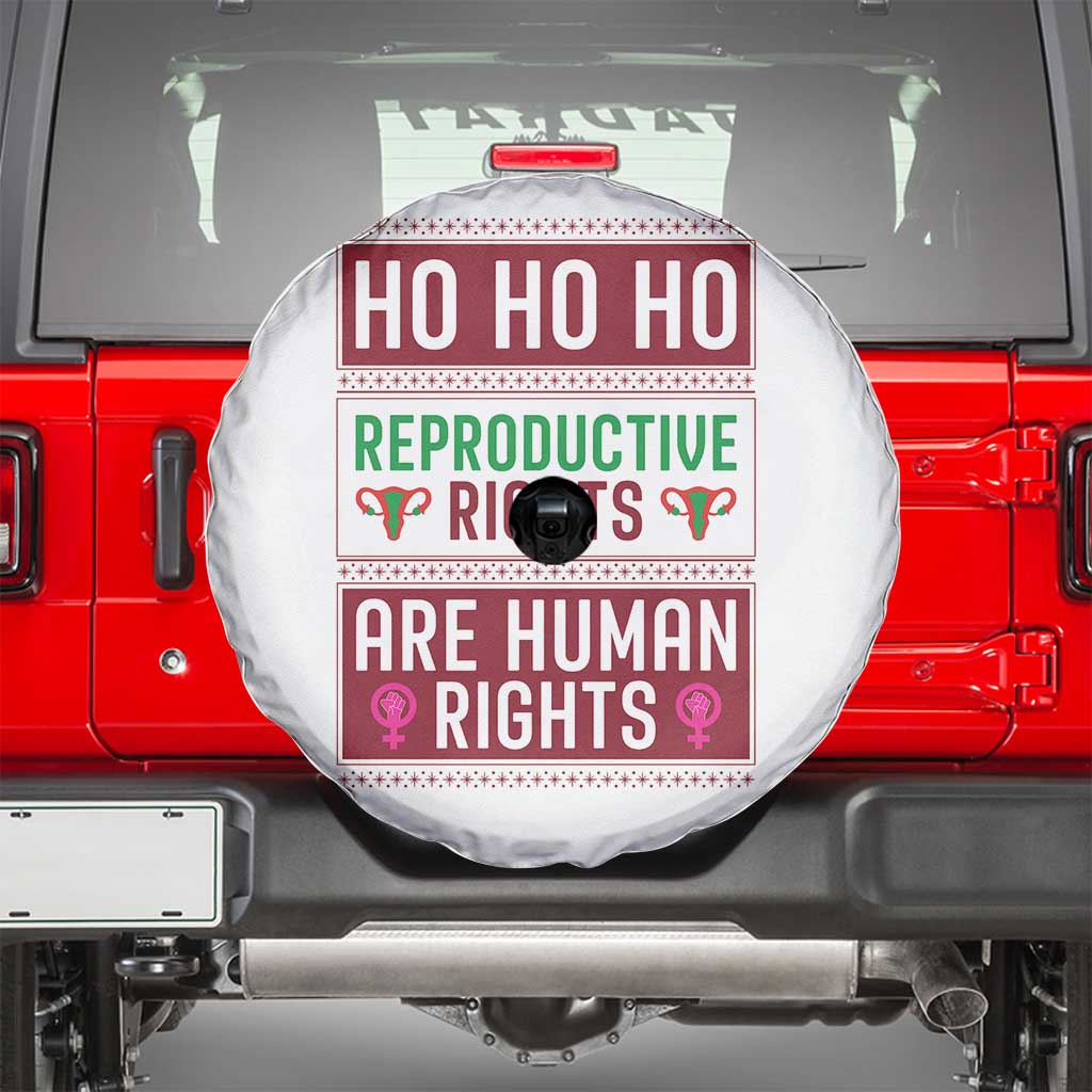 Funny Christmas Feminist Gift Spare Tire Cover Reproductive Rights Are Human Rights - Wonder Print Shop