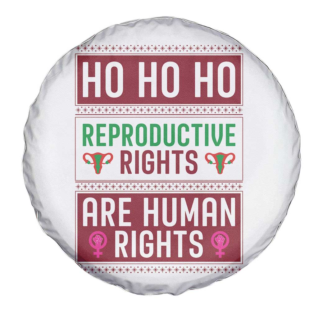 Funny Christmas Feminist Gift Spare Tire Cover Reproductive Rights Are Human Rights - Wonder Print Shop