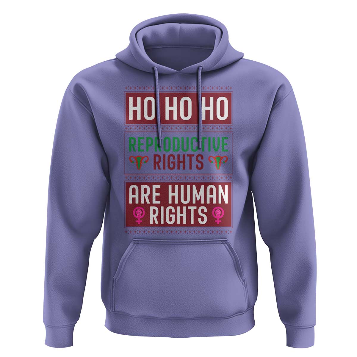 Funny Christmas Feminist Gift Hoodie Reproductive Rights Are Human Rights - Wonder Print Shop