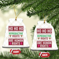 Funny Christmas Feminist Gift Ceramic Ornament Reproductive Rights Are Human Rights - Wonder Print Shop