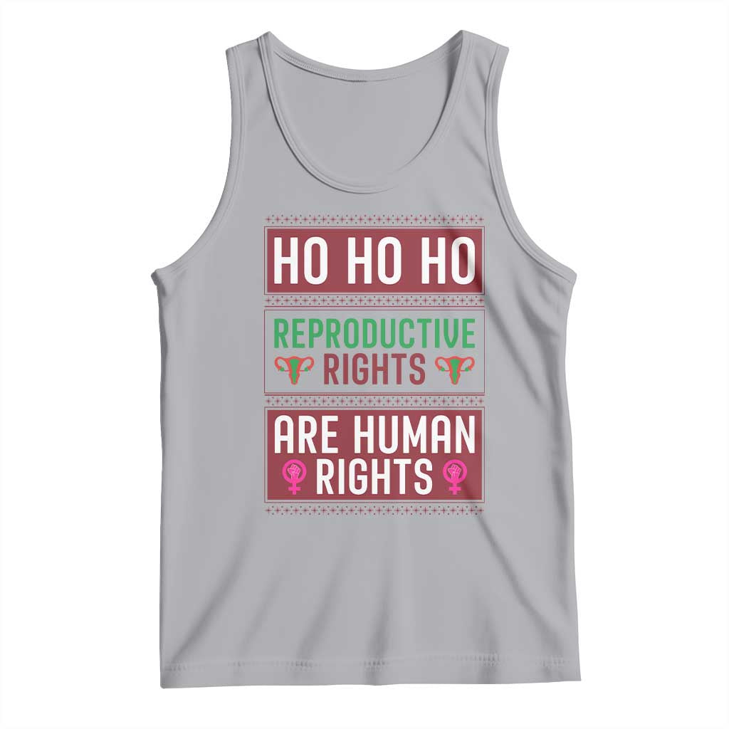Funny Christmas Feminist Gift Tank Top Reproductive Rights Are Human Rights - Wonder Print Shop