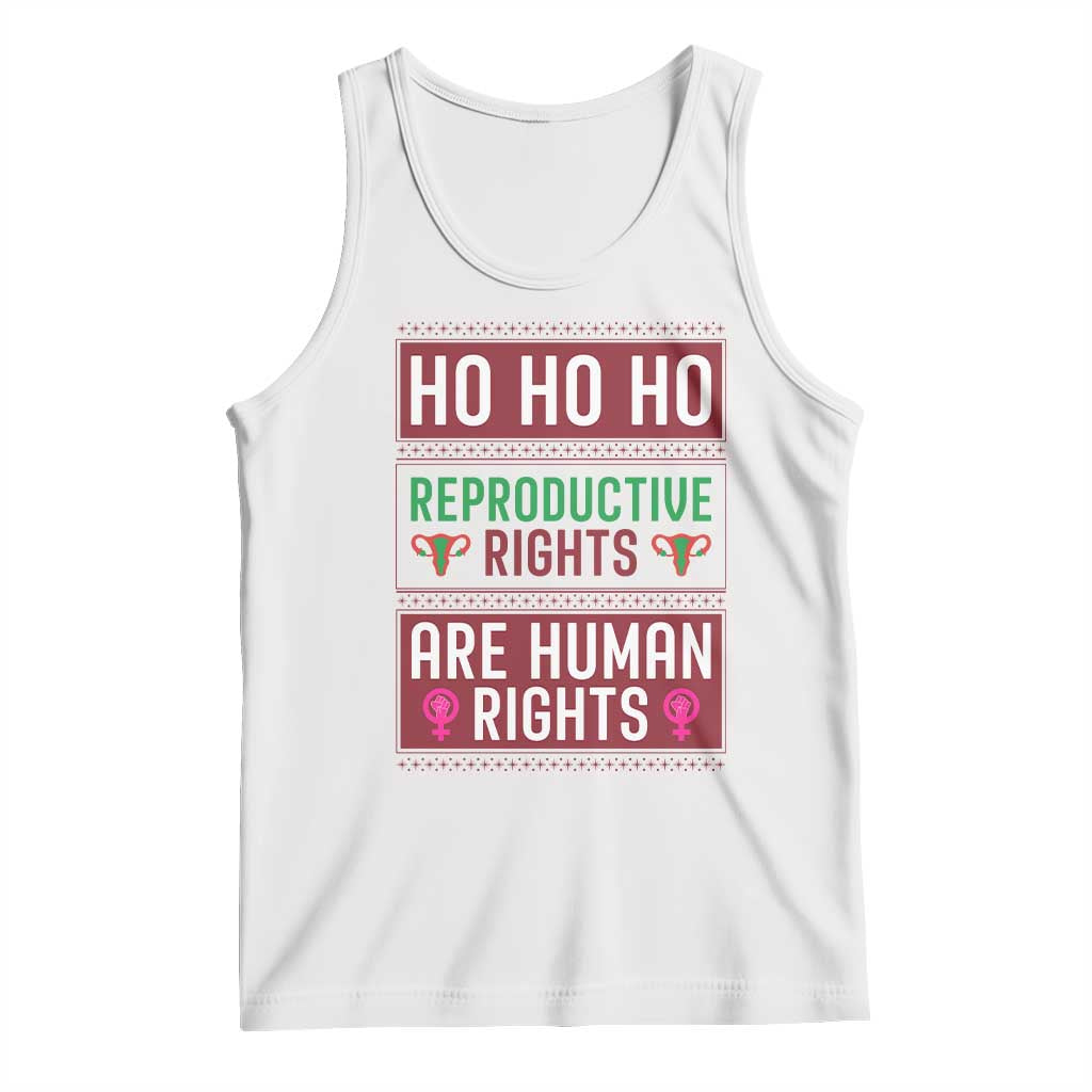 Funny Christmas Feminist Gift Tank Top Reproductive Rights Are Human Rights - Wonder Print Shop