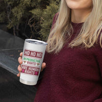 Funny Christmas Feminist Gift Tumbler Cup Reproductive Rights Are Human Rights - Wonder Print Shop