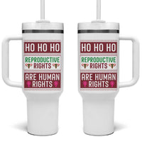 Funny Christmas Feminist Gift Tumbler With Handle Reproductive Rights Are Human Rights - Wonder Print Shop