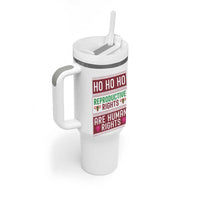 Funny Christmas Feminist Gift Tumbler With Handle Reproductive Rights Are Human Rights - Wonder Print Shop