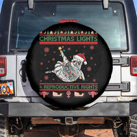 Christmas Lights And Reproductive Rights Ugly Christmas Spare Tire Cover Feminist Raccoon Gift - Wonder Print Shop