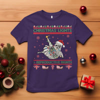 Christmas Lights And Reproductive Rights Ugly Christmas T Shirt Feminist Raccoon Gift - Wonder Print Shop