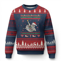 Christmas Lights And Reproductive Rights Ugly Christmas Ugly Christmas Sweater Feminist Raccoon Gift - Wonder Print Shop