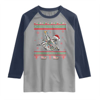 Christmas Lights And Reproductive Rights Ugly Christmas Raglan Shirt Feminist Raccoon Gift - Wonder Print Shop