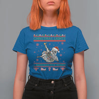 Christmas Lights And Reproductive Rights Ugly Christmas T Shirt For Women Feminist Raccoon Gift - Wonder Print Shop