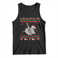 Christmas Lights And Reproductive Rights Ugly Christmas Tank Top Feminist Raccoon Gift - Wonder Print Shop
