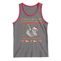 Christmas Lights And Reproductive Rights Ugly Christmas Tank Top Feminist Raccoon Gift - Wonder Print Shop
