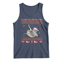 Christmas Lights And Reproductive Rights Ugly Christmas Tank Top Feminist Raccoon Gift - Wonder Print Shop