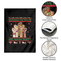 Ugly Christmas Feminist Raccoon Gift Garden Flag Reproductive Rights Are Human Rights - Wonder Print Shop
