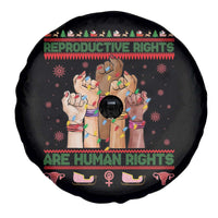 Ugly Christmas Feminist Raccoon Gift Spare Tire Cover Reproductive Rights Are Human Rights - Wonder Print Shop