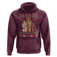 Ugly Christmas Feminist Raccoon Gift Hoodie Reproductive Rights Are Human Rights - Wonder Print Shop