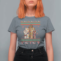 Ugly Christmas Feminist Raccoon Gift T Shirt For Women Reproductive Rights Are Human Rights - Wonder Print Shop