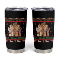 Ugly Christmas Feminist Raccoon Gift Tumbler Cup Reproductive Rights Are Human Rights - Wonder Print Shop