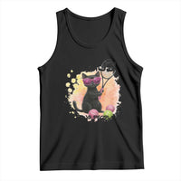 Because Punching People Is Against The Law Tank Top Funny Tennis Cat Gift - Wonder Print Shop