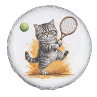Funny Grumpy Cat Tennis Player Spare Tire Cover Gift For Tennis Fans - Wonder Print Shop