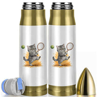 Funny Grumpy Cat Tennis Player Bullet Tumbler Gift For Tennis Fans - Wonder Print Shop