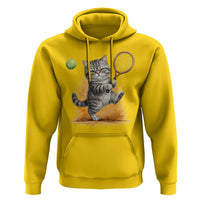 Funny Grumpy Cat Tennis Player Hoodie Gift For Tennis Fans - Wonder Print Shop