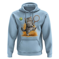 Funny Grumpy Cat Tennis Player Hoodie Gift For Tennis Fans - Wonder Print Shop