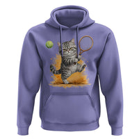 Funny Grumpy Cat Tennis Player Hoodie Gift For Tennis Fans - Wonder Print Shop