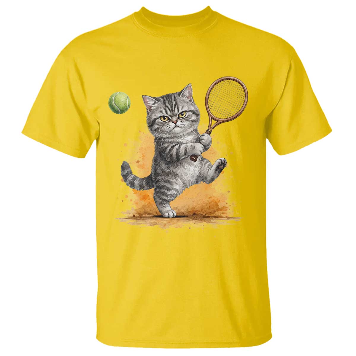 Funny Grumpy Cat Tennis Player T Shirt Gift For Tennis Fans - Wonder Print Shop