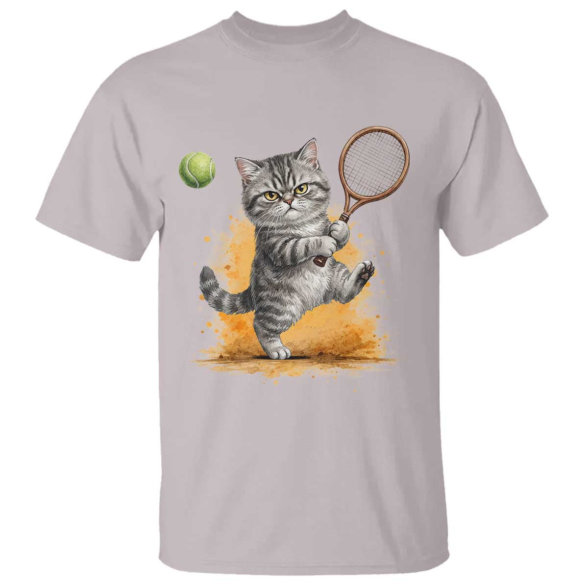 Funny Grumpy Cat Tennis Player T Shirt Gift For Tennis Fans - Wonder Print Shop
