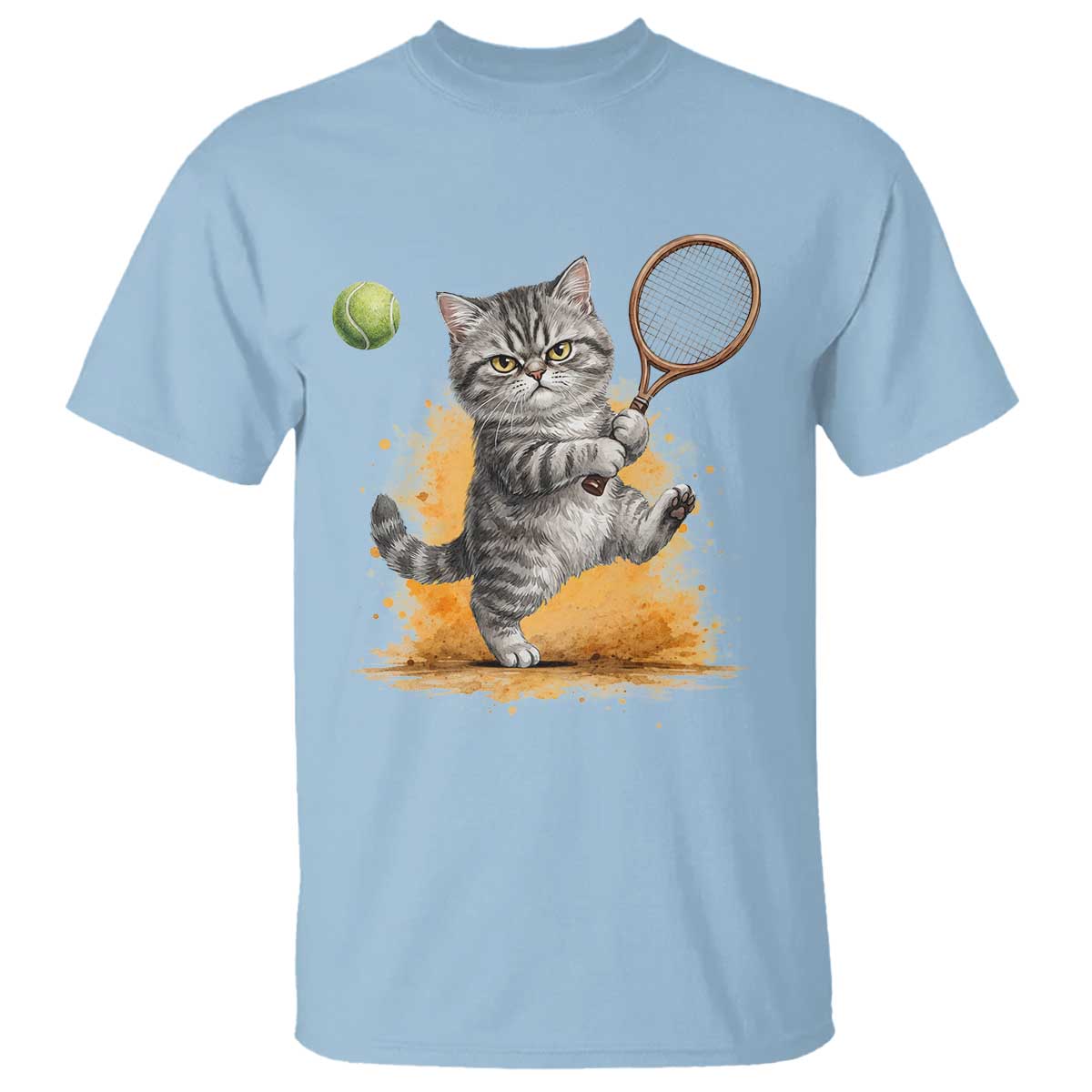 Funny Grumpy Cat Tennis Player T Shirt Gift For Tennis Fans - Wonder Print Shop