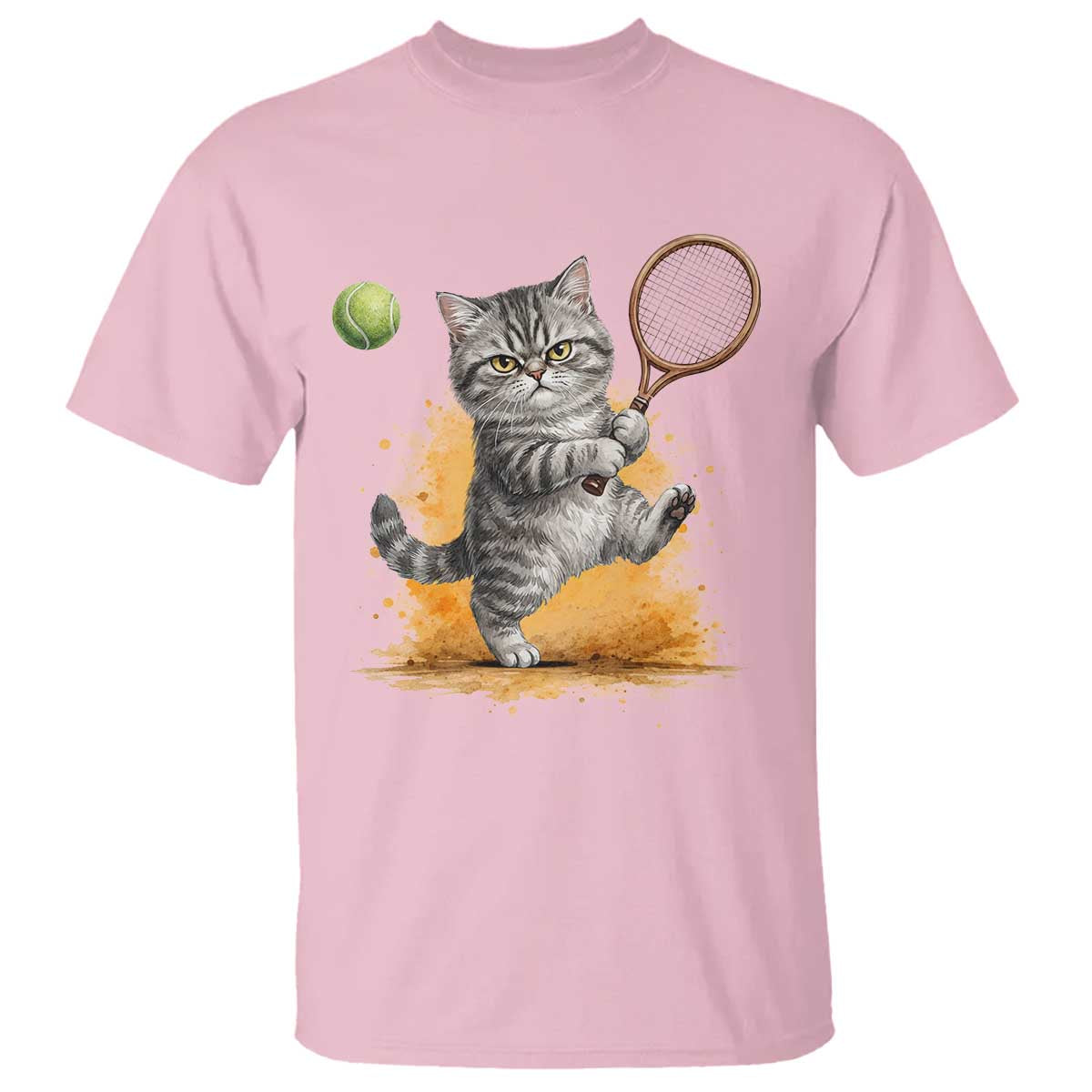Funny Grumpy Cat Tennis Player T Shirt Gift For Tennis Fans - Wonder Print Shop