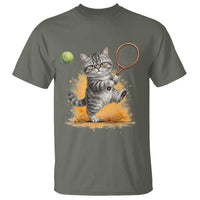 Funny Grumpy Cat Tennis Player T Shirt Gift For Tennis Fans - Wonder Print Shop